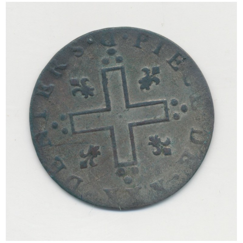 Louis XIV - XXX Deniers aux 2L couronnés - 1713 D Lyon - TB+