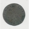 Louis XV - Double Sol/2 Sous - 1739 K Bordeaux - billon - TB/TB+