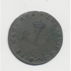 Louis XV - Double Sol/2 Sous - 1739 K Bordeaux - billon - TB/TB+ 2