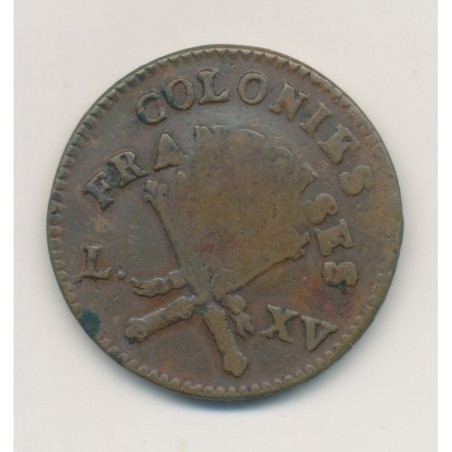 Guadeloupe - Sol 1767 A + contremarque - TTB