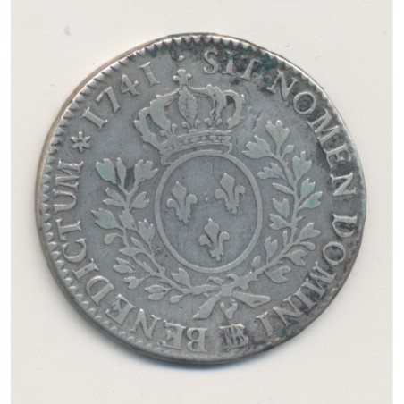 Louis XV - 1/2 écu au bandeau - 1741 BB Strasbourg - TB/TB+