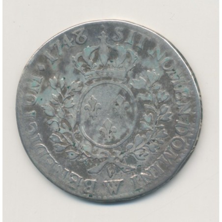 Louis XV - 1/2 écu au bandeau - 1748 W Lille - TB
