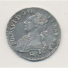 Louis XVI - 1/2 écu aux lauriers - 1791 A Paris - léopard - argent - TTB+