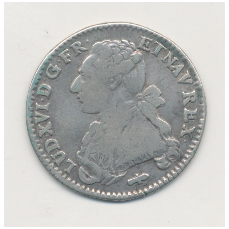 Louis XVI - 1/5 écu - 1786 Q perpignan - TB/TB+