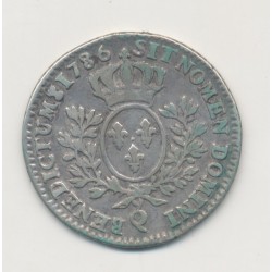 Louis XVI - 1/5 écu - 1786 Q perpignan - TB/TB+ 2