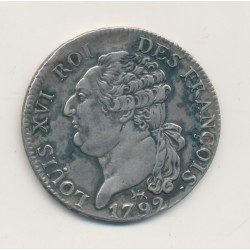 1/2 écu 3 livres - 1792 A Paris - TTB/TTB+