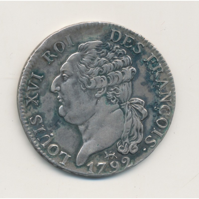 1/2 écu 3 livres - 1792 A Paris - TTB/TTB+