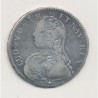 Louis XV - 1/2 écu branches d'olivier - 1729 N Montpellier - TB