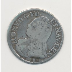 Louis XV - 1/5 écu aux branches d'olivier - 1728 9 Rennes - TB 2