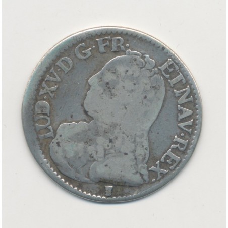 Louis XV - 1/5 écu aux branches d'olivier - 1728 9 Rennes - TB