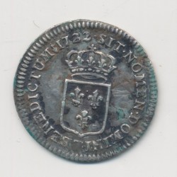 Louis XV - 1/6 écu France - 1722 T Nantes - TTB 2