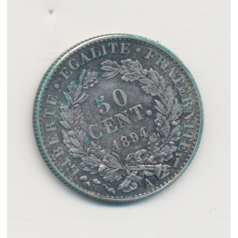 50 centimes Cérès - 1894 A Paris - TTB+