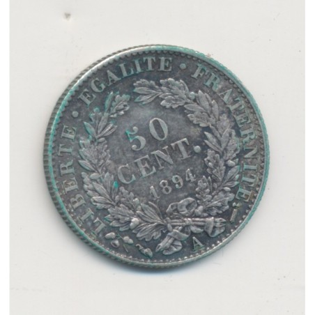 50 centimes Cérès - 1894 A Paris - TTB+