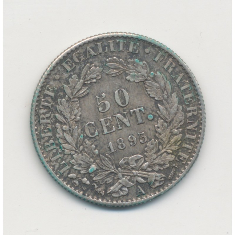 50 centimes Cérès - 1895 A Paris - TTB