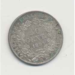 50 centimes Cérès - 1881 A Paris - TTB+ 2