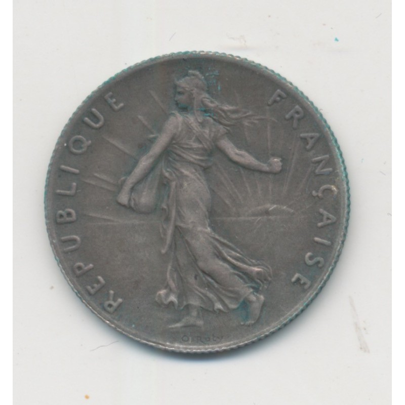 50 Centimes Semeuse - 1897 - Flan mat - SUP+