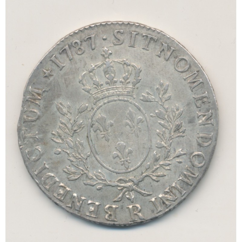 Louis XVI - Écu aux lauriers - 1787 R Orléans - TB+