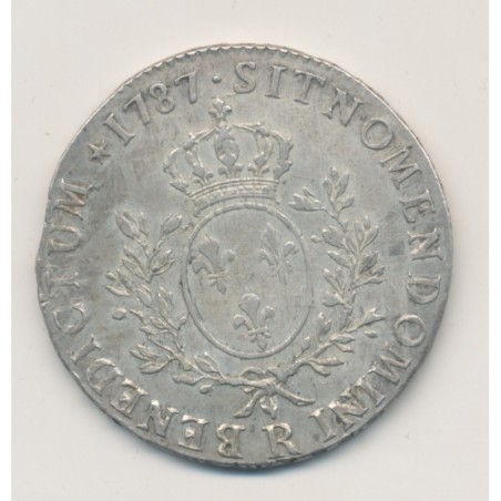 Louis XVI - Écu aux lauriers - 1787 R Orléans - TB+