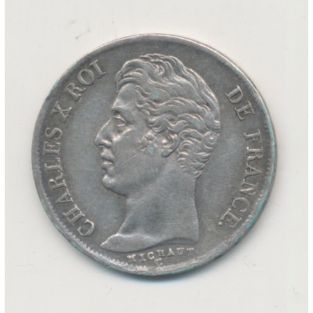 Charles X - 1 Franc - 1825 I Limoges - TTB/TTB+