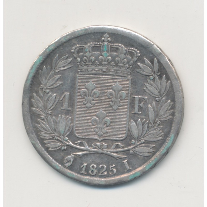 Charles X - 1 Franc - 1825 I Limoges - TTB/TTB+