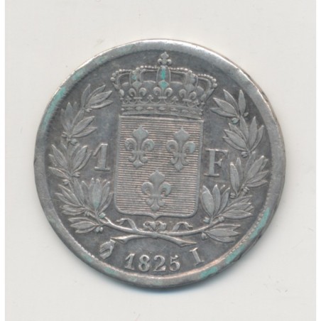 Charles X - 1 Franc - 1825 I Limoges - TTB/TTB+