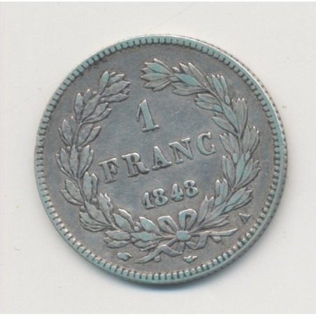 Louis Philippe I - 1 Franc - 1848 A Paris - TB+