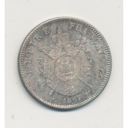 Napoléon III - 1 Franc - 1867 A Paris - SUP+ 2