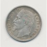 Napoléon III - 1 Franc - 1869 BB Strasbourg - TTB+
