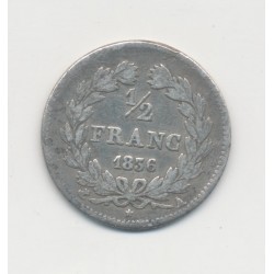 1/2 Franc Louis Philippe I - 1836 A Paris - TB 2