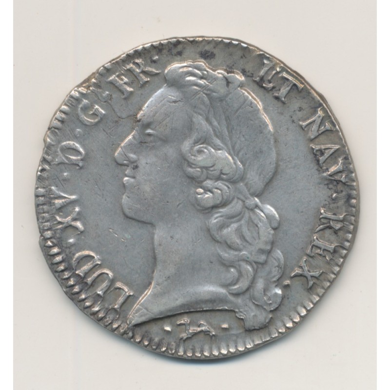 Louis XV - Écu au bandeau - 1756 L Bayonne - TB+