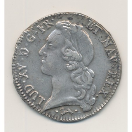 Louis XV - Écu au bandeau - 1756 L Bayonne - TB+