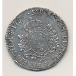 Louis XV - Écu au bandeau - 1756 L Bayonne - TB+ 2