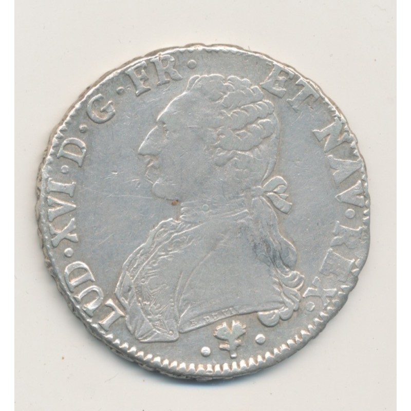 Louis XVI - Écu aux lauriers - 1784 L Bayonne - TB/TB+