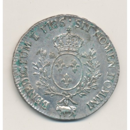 Louis XVI - Écu du Béarn aux lauriers - 1786 Pau - TTB+/SUP