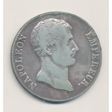 5 Francs Napoléon empereur - AN 12 L Bayonne - TB/TB+