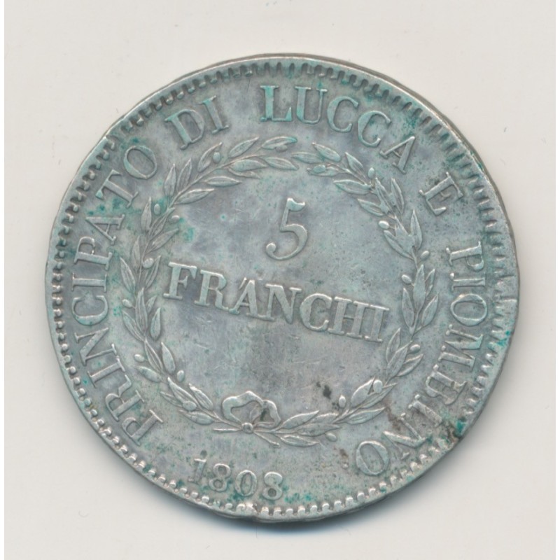 Italie - 5 Franchi 1808 Florence - Lucques - TB