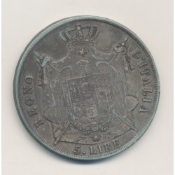 Italie - 5 Lires 1813 M Milan - Napoleone Imperatore - TB 2
