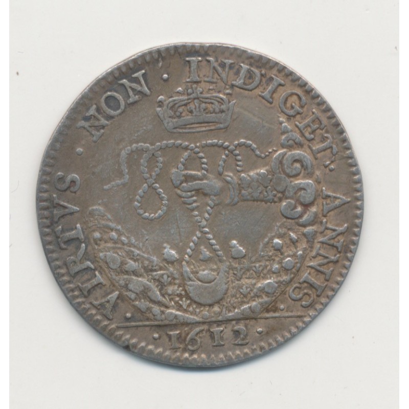 Jeton - Conseil du roi - la fronde 1612 - argent - TTB+
