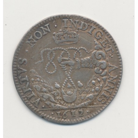 Jeton - Conseil du roi - la fronde 1612 - argent - TTB+