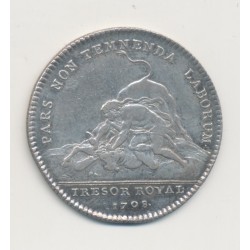 Jeton - Louis XIV - Trésor royal - 1708 - argent - TB+ 2