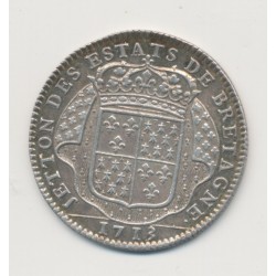 Jeton - États de bretagne 1713 - états de Dinan - argent - SUP+