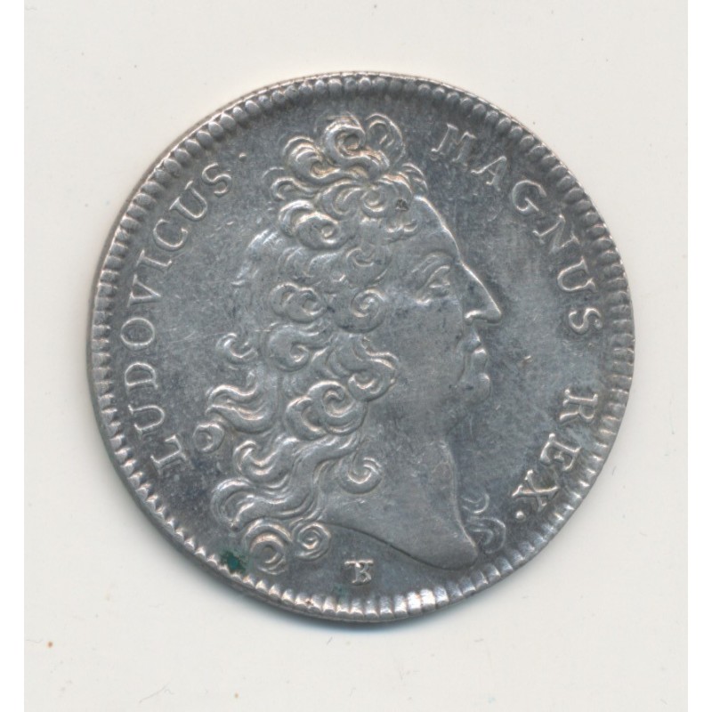 Jeton - Louis XIV - Trésor royal - 1714 - argent - TTB+