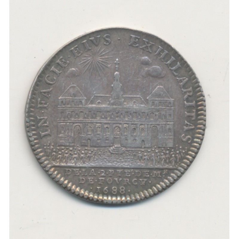 Jeton - Louis XIV - Henri de Fourcy Prévot 1688 - argent - TB+