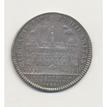 Jeton - Louis XIV - Henri de Fourcy Prévot 1688 - argent - TB+