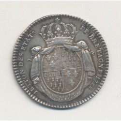 Jeton - Louis XVI - États de bretagne - 1788 - argent - SUP+ 2