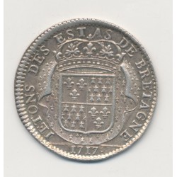Jeton - Louis XV - États de bretagne 1717 - états de dinan - SUP 2
