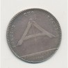 Jeton - Louis XV - Bâtiment du roy 1744 - argent - TB+