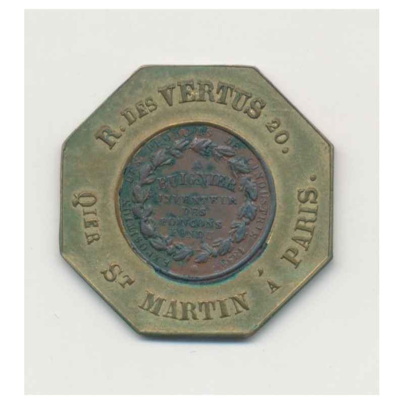 Jeton Pub - Buignier graveur - Fondeur en bijoux - Louis philippe I - bi-métallique - SUP