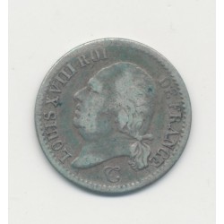 1/4 Franc - 1822 B Rouen - Louis XVIII - TB
