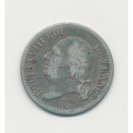 1/4 Franc - 1822 B Rouen - Louis XVIII - TB
